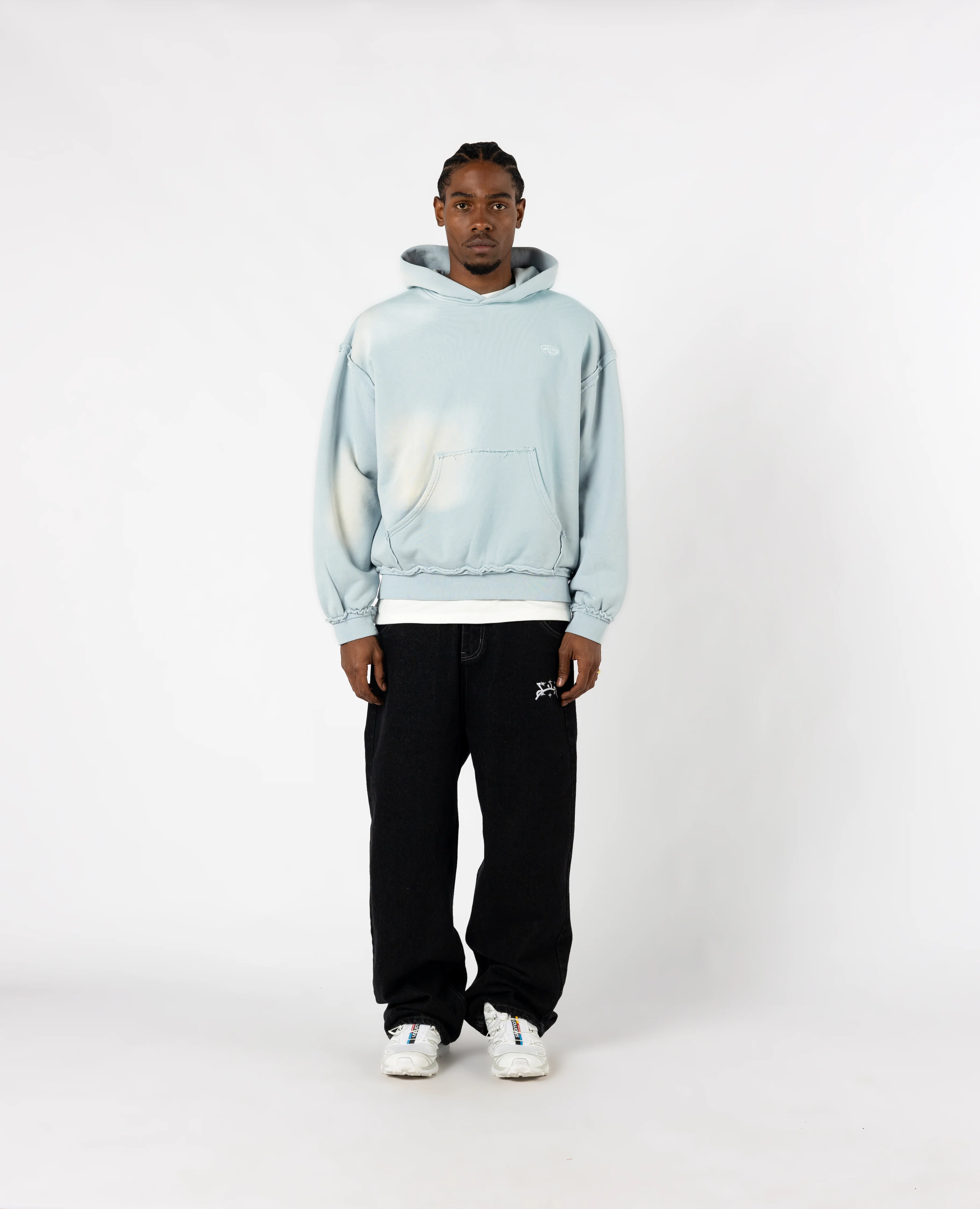 BLUE RAW MILITARY HOODIE - Image 5